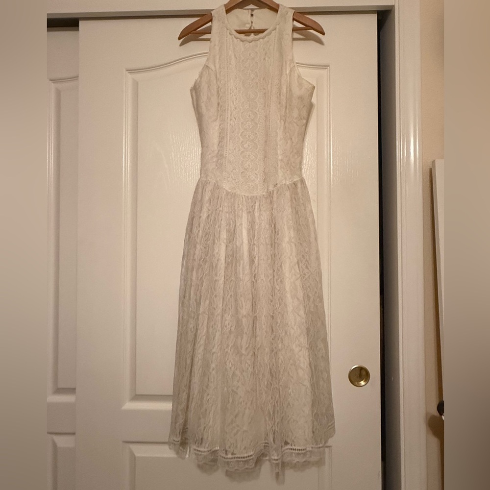 Gunne Sax for Jessica McClintock Vintage White Dress
